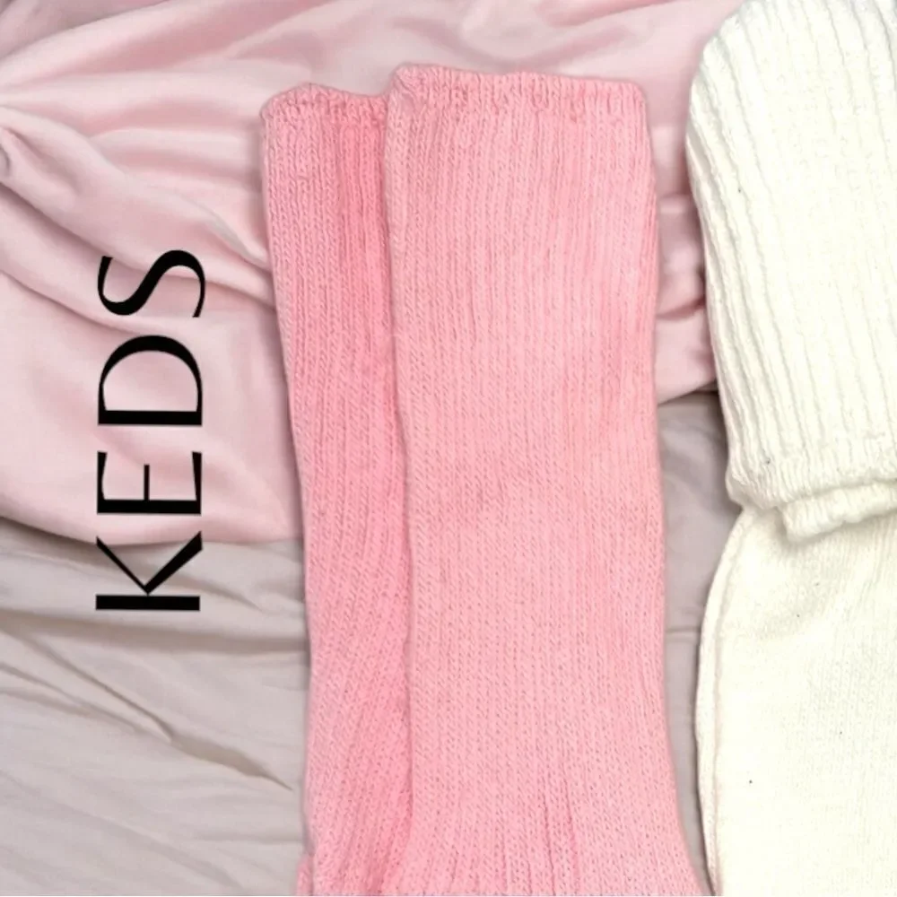 Keds Footwear l 5-pack Big Girl’s Socks l Convertible Cuff/Crew l New